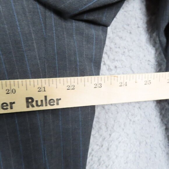 Coppley Ermenegildo Zegna Cloth Custom Blazer Jacket Sports Coat 46L Gray Stripe - Picture 10 of 14